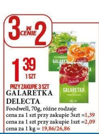 E.Leclerc GALARETKA DELECTA Foodwell, 70g oferta