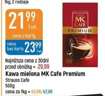 E.Leclerc Kawa mielona MK Cafe Premium Strauss Cafe 500g oferta