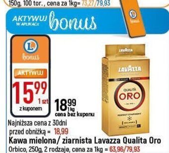 E.Leclerc Kawa mielona/ziarnista Lavazza Qualita Oro Orbico, 250g oferta
