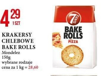 E.Leclerc KRAKERSY CHLEBOWE BAKE ROLLS Mondelez 150g oferta