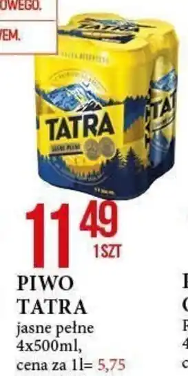 E.Leclerc PIWO TATRA 4x500ml oferta