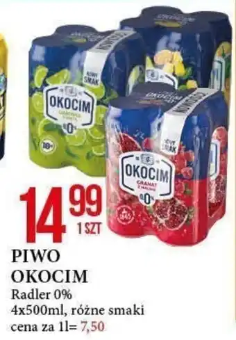 E.Leclerc PIWO OKOCIM Radler 4x500ml oferta