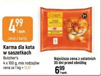 E.Leclerc Karma dla kota w saszetkach Butcher's 4x100g oferta