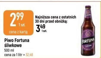 E.Leclerc Piwo Fortuna śliwkowe 500ml oferta