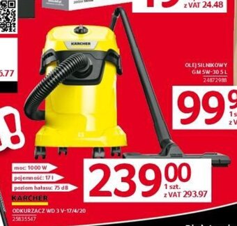 Selgros KARCHER ODKURZACZ WD 3 V-17/4/20 oferta