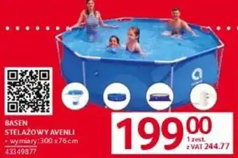 Selgros BASEN STELAŻOWY AVENLI wymiary: 300x76cm oferta