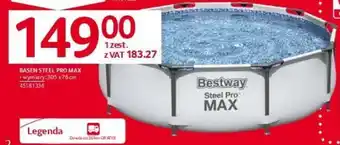 Selgros BASEN STEEL PRO MAX wymiary:305x76cm oferta