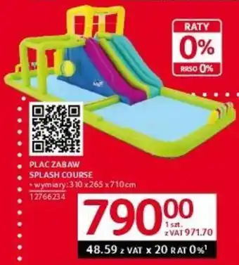 PLAC ZABAW SPLASH COURSE 310x265x710cm