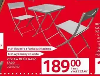 Selgros ZESTAW MEBLI TARAS LAGO oferta
