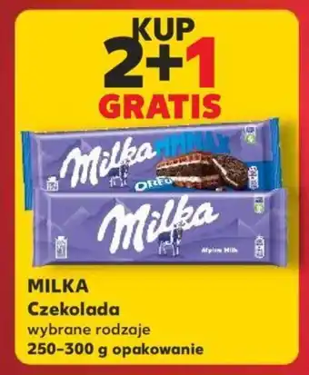 Kaufland KUP 2+1 GRATIS MILKA Czekolada 250-300 g oferta