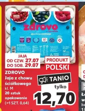 Kaufland ZDROVO Jaja z chowu ściółkowego kl. M 20 szt. oferta