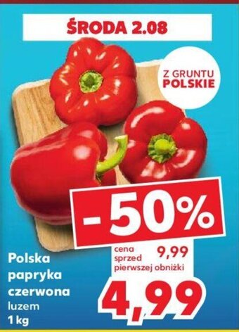Kaufland Polska papryka czerwona 1 kg oferta