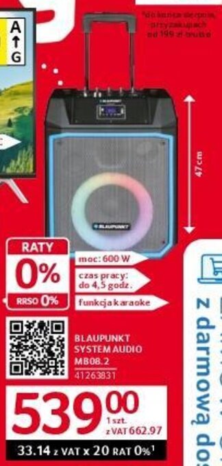 Selgros BLAUPUNKT SYSTEM AUDIO MB08.2 oferta