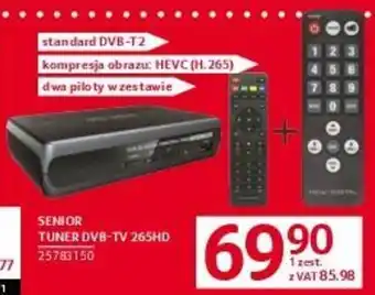 Selgros SENIOR TUNER DVB-TV 265HD oferta