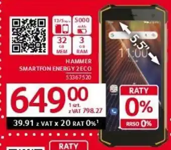 Selgros HAMMER SMARTFON ENERGY ZECO oferta