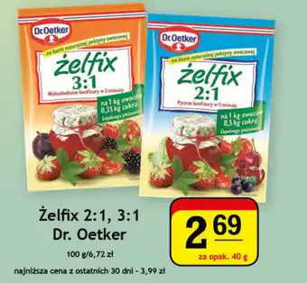 Żelfix 2:1, 3:1 Dr. Oetker za opak. 40 g