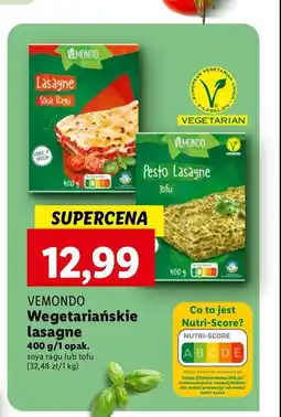Lidl Pesto lasagne z tofu oferta