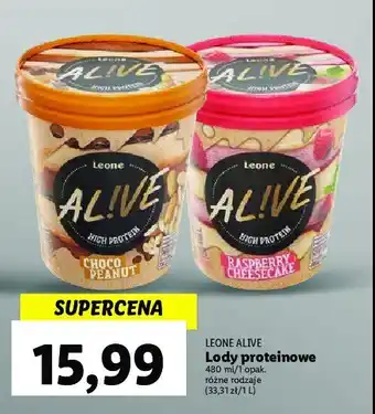 Lidl Lody proteinowe czekolada z orzechami oferta