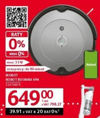 Selgros IROBOT ROBOT ROOMBA 694 oferta