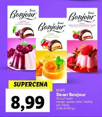 Lidl Deser bonjour panna cotta i malina oferta