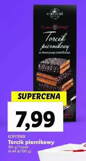 Lidl Torcik piernik w deserowej czekoladzie oferta