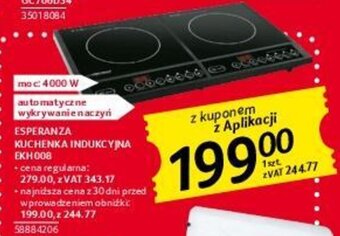 Selgros ESPERANZA KUCHENKA INDUKCYJNA EKH008 oferta