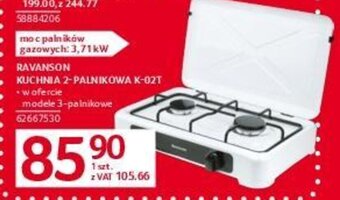 Selgros RAVANSON KUCHNIA 2-PALNIKOWA K-02T oferta