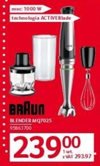 Selgros BRAUN BLENDER MQ7025 oferta