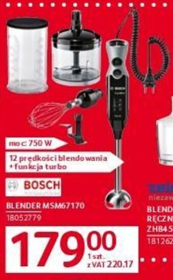 Selgros BOSCH BLENDER MSM67170 oferta