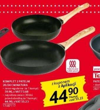Selgros KOMPLET 2 PATELNI 20/24 CM NATURA oferta