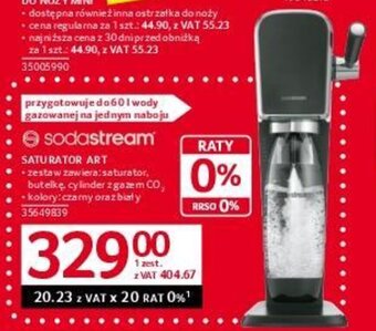 Selgros sodastream SATURATOR ART oferta