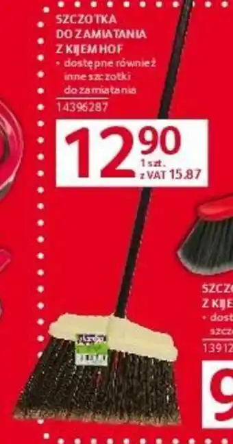 Selgros SZCZOTKA DO ZAMIATANIA Z KIJEM HOF oferta