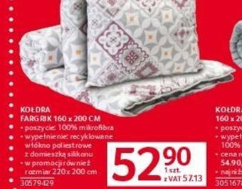 Selgros KOŁDRA FARGRIK 160 x 200 CM oferta