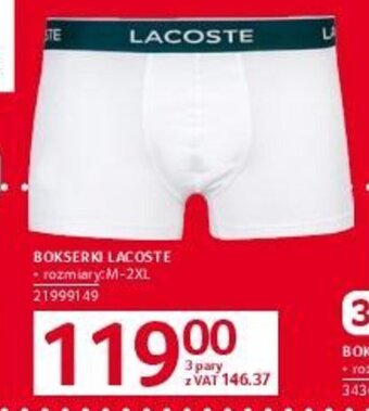 Selgros BOKSERKI LACOSTE oferta
