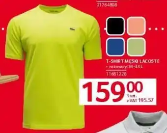 Selgros T-SHIRT MESKI LACOSTE oferta