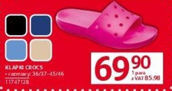 Selgros KLAPKI CROCS oferta