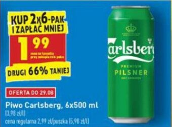 Biedronka Piwo Carlsberg 500ml oferta