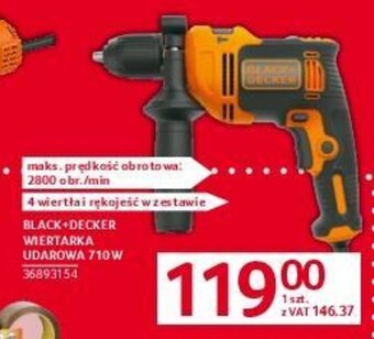 Selgros BLACK+DECKER WIERTARKA UDAROWA 710W oferta
