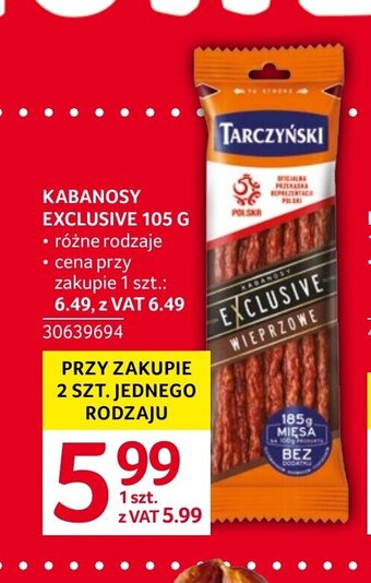 Selgros KABANOSY EXCLUSIVE 105 G oferta