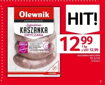 Selgros KASZANKA GRYCZANA OK. 0,7 KG (cena za 1 kg) oferta
