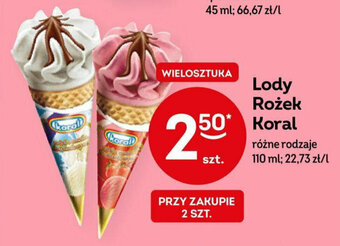 Żabka Lody Rożek Koral 110 ml oferta