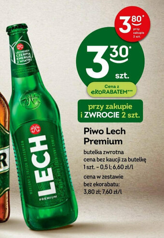 Żabka Piwo Lech Premium 0,5 l oferta