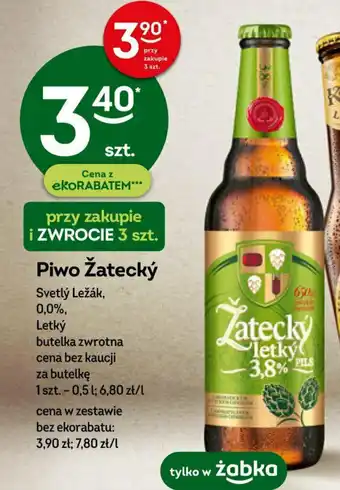 Żabka Piwo Žatecký 0,0% 0,5 l oferta