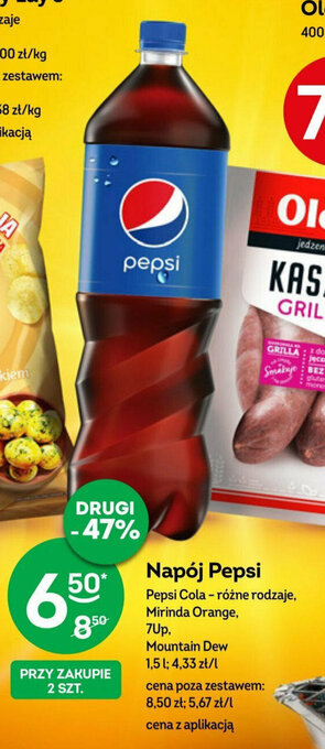 Żabka Napój Pepsi 1,5 l oferta