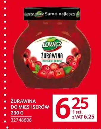 Selgros ŻURAWINA DO MIES I SEROW 230 g oferta