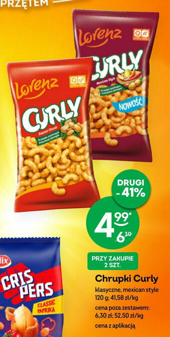 Żabka Chrupki Curly 120 G oferta