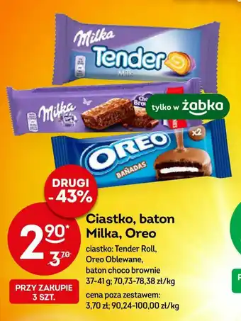 Żabka Ciastko, baton Milka, Oreo 37-41 g oferta