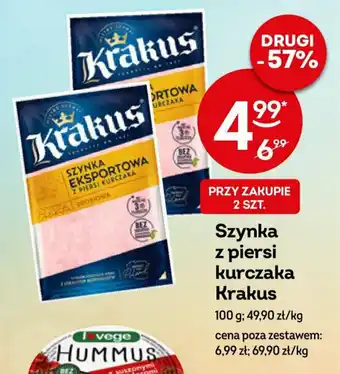 Żabka Szynka z piersi kurczaka Krakus 100 g oferta