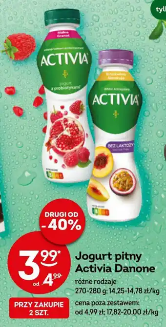 Żabka Jogurt pitny Activia Danone 270-280 g oferta