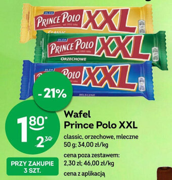 Żabka Wafel Prince Polo XXL 50 g oferta